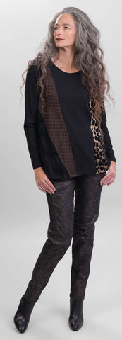 ALEMBIKA LEOPARD TOP / SEPIA PANT SET