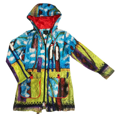 Packable Artist Print Raincoat